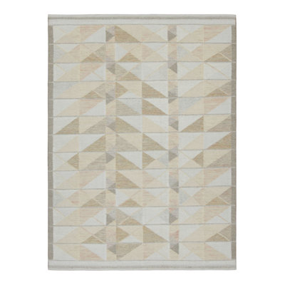 Scandinavian Wool Geometric Area Rug