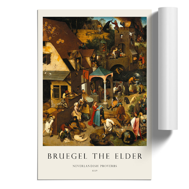 Neverlandish Proverbs Print by Pieter Bruegel The Elder - Frameless Print, 59cm H x 42cm W x 0.1cm D