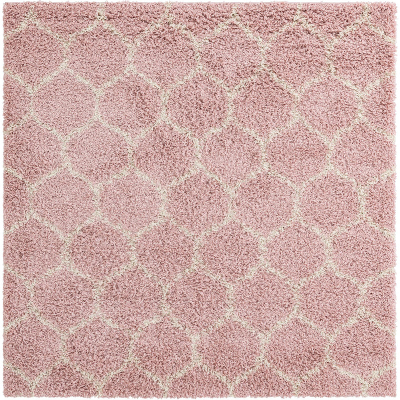 Geometric Indoor Rug, Square 6'1"