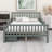 Wood Platform Bed With Guardrails On Both Sides And Two Storage Drawers-553419324