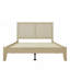 Lit plateforme solide avec rotin-1400441626