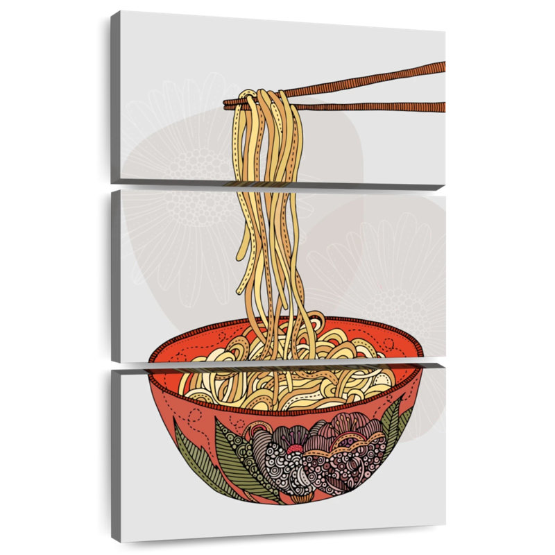 Yarlin Eat Some Noodles, H 74 po x l 48 po