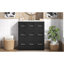 Meuble-lavabo de 30 po avec lavabo encastré et tiroirs, surface peinte, portes à fermeture en douceur, armoire de salle de bain avec tiroir basculant-1293895666