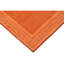 Hand Knotted Geometric Area Rug in Rust/Beige