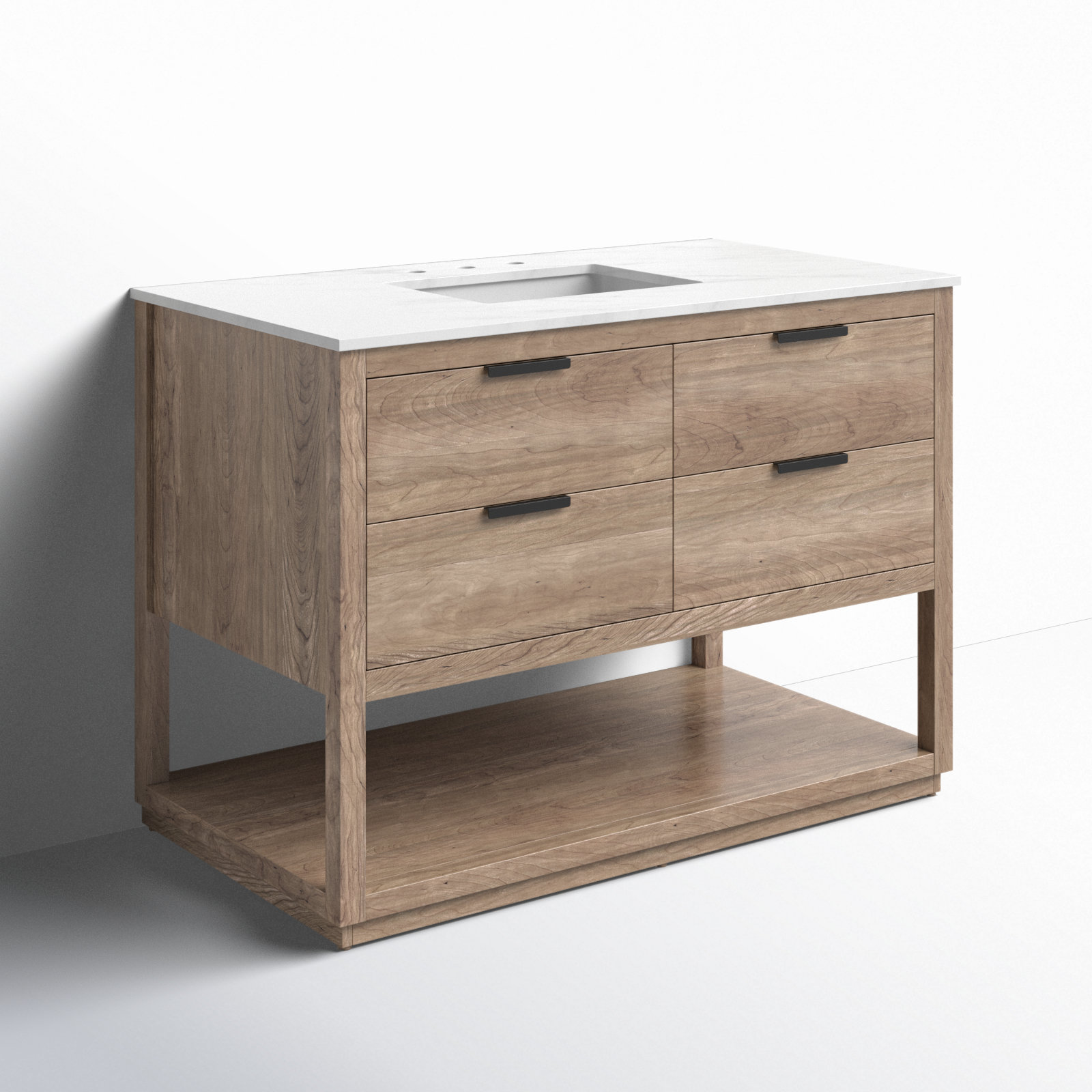 Felicity 42'' Single Bathroom Vanity, Natural Oak