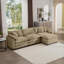 Canapé modulaire en L Jonathan avec repose-pieds et coussins Jonathan-1726428003-1726428000