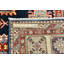 Tapis oriental tribal bleu 6X9 One-of-a-Kind