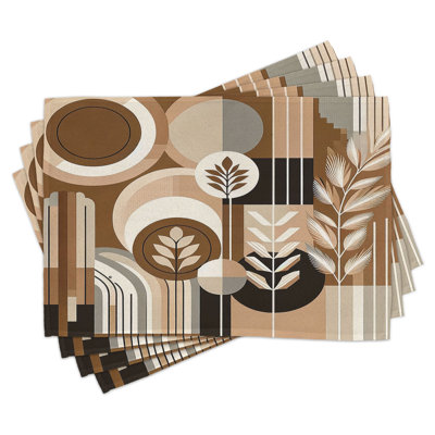 Polyester Geometric Rectangle Placemat