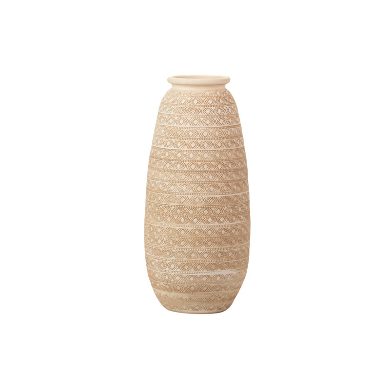 Ceramic / Porcelain Floor Vase, White, 80cm H x 30cm W x 30cm D