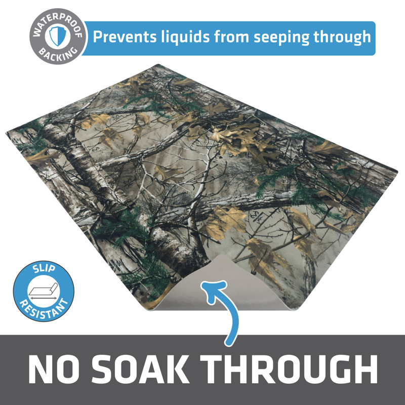 Realtree Camouflage Waterproof Dog Crate Mat Liner, 27" x 42"