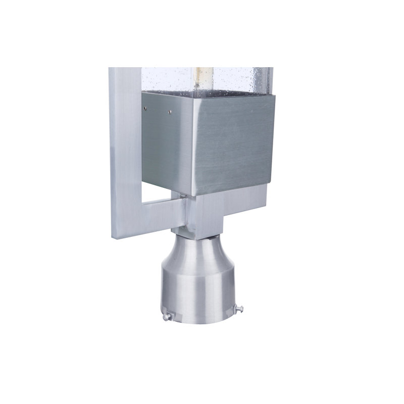 Perimeter Seeded Lantern Head, Satin Aluminum