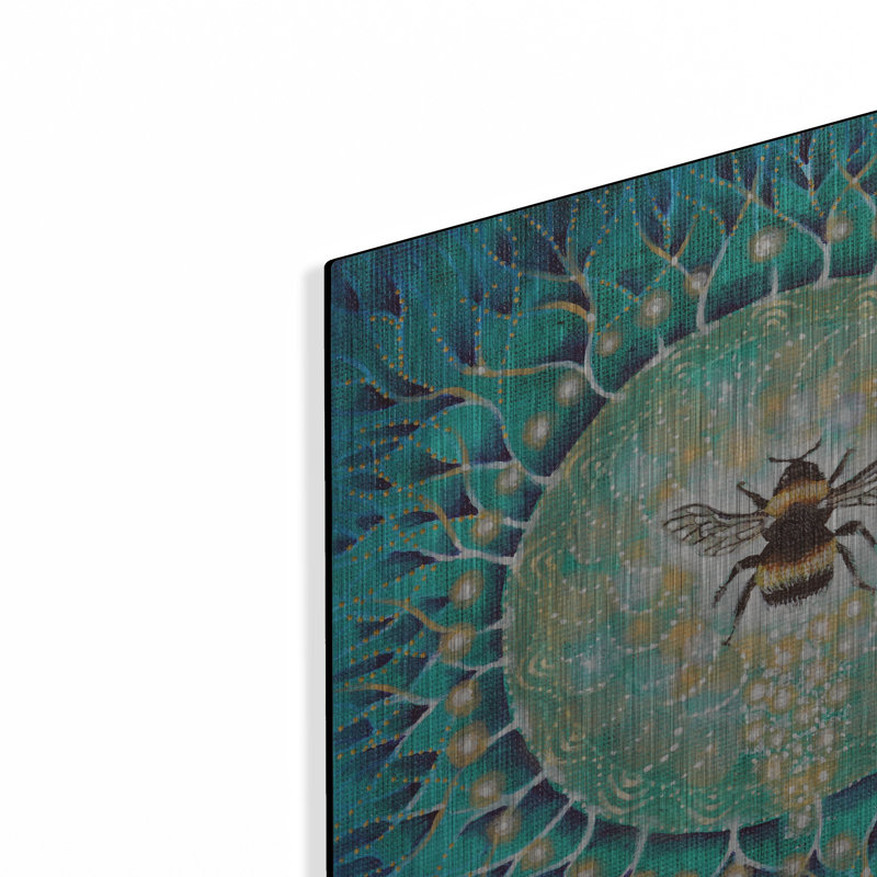 Art mural en métal «Bumblebee» par Verena Wild, H 12 po x l 12 po