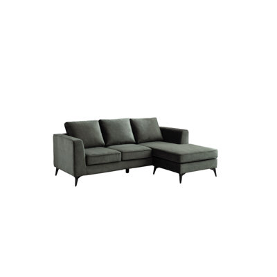 Carmen Modern 3 Seater Chaise Sofa
