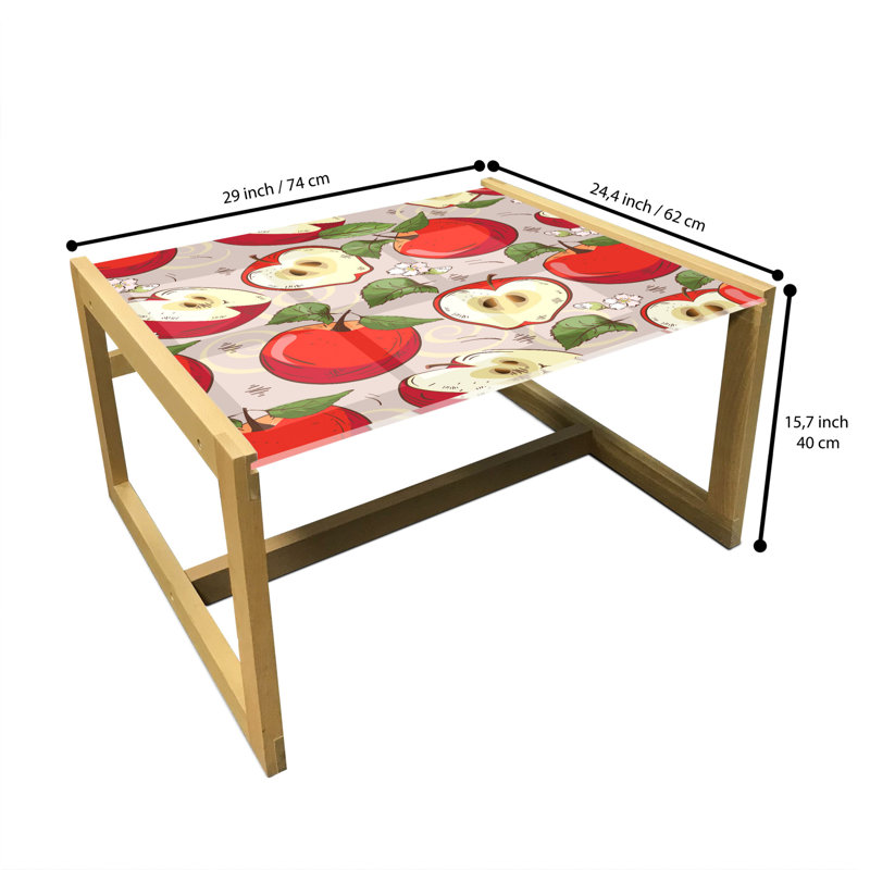 Jamess Sled Coffee Table, 40cm H x 74cm W x 62cm D