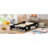 Full Size Race Car-Shaped Platform Bed With Wheels-430469023