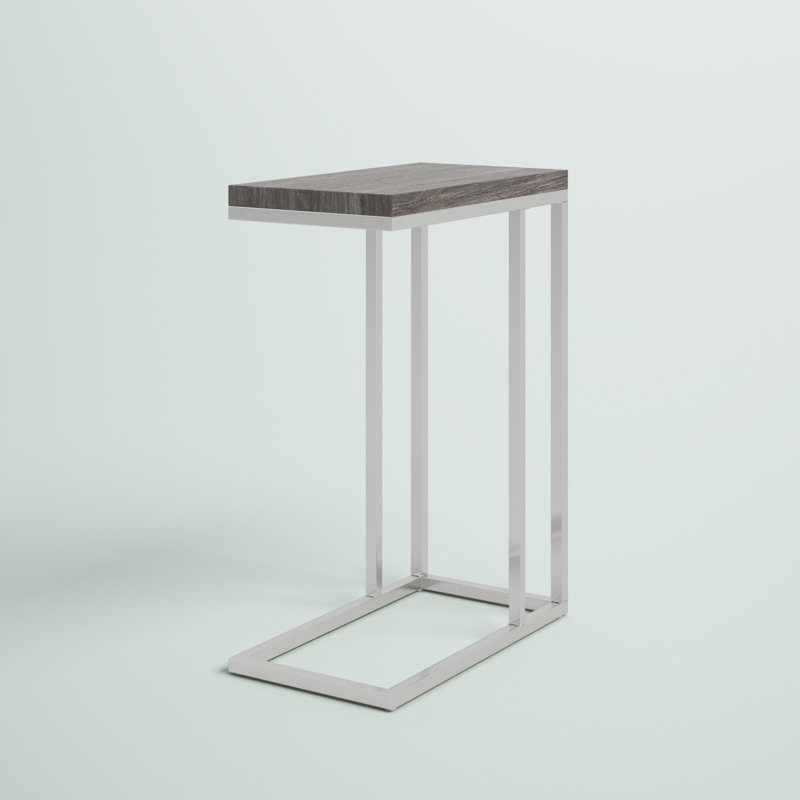 Table de bout en C Philippos, Gris clair