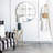 Manufactured Wood Frame Vertical Round Mirror