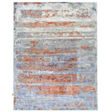Contemporary One-of-a-Kind Rectangle 7'10" X 10' Hand Knotted Area Rug