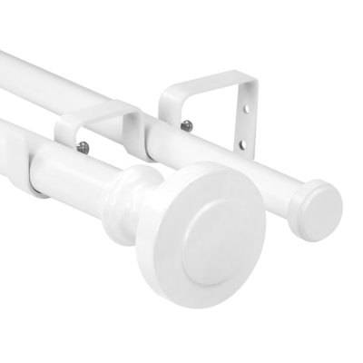 Courtland Steel Adjustable Double Curtain Rod