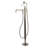 Kingston Brass Arcticstone 72-Inch Solid Surface Oval Double Ended Freestanding Tub With Faucet Combo And Drain-114103644