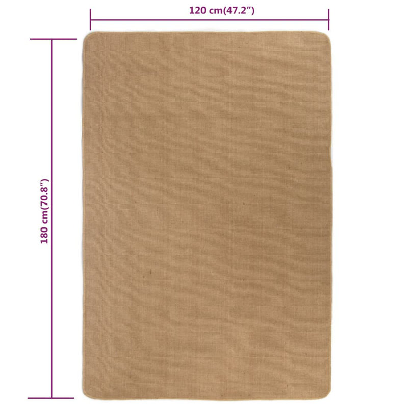 Padron Natural Rug, Rectangle 120 x 180cm