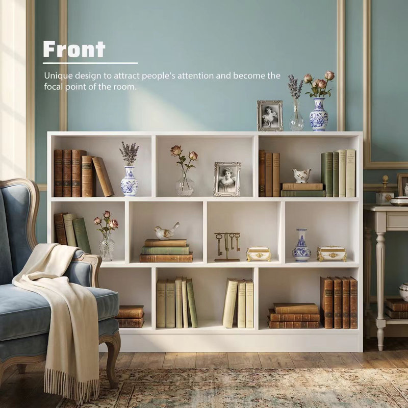 Catheleen 3-Tiered Bookcase