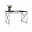 Bureau en MDF / chrome brun