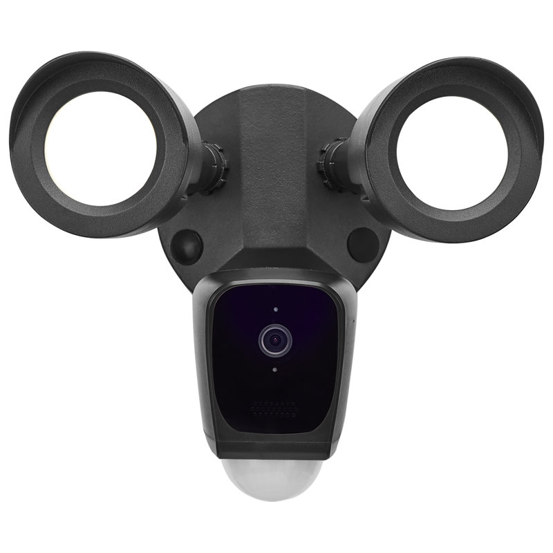 Projecteur d'extérieur de sécurité à DEL avec détecteur de mouvement Bullet Smart, Noir