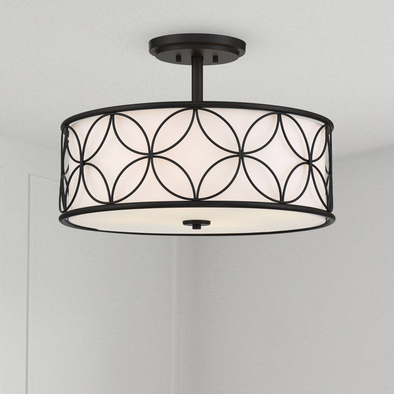 Plafonnier 4 lumières Savoy House Reid en noir mat, Noir
