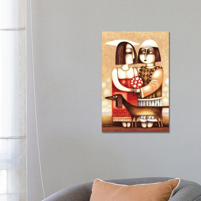 Date Of Lovers by Art Mirano - Wrapped Canvas Painting