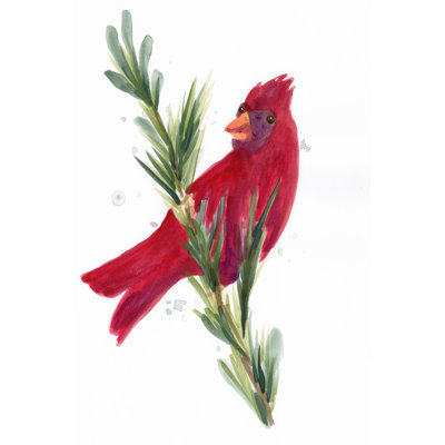 " Warm Winter Wishes III " by June Erica Vess Painting Print