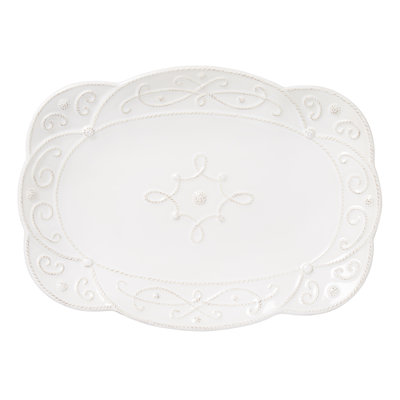 Jardins du Monde 15" Platter - Whitewash