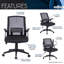 Fauteuil ergonomique en filet