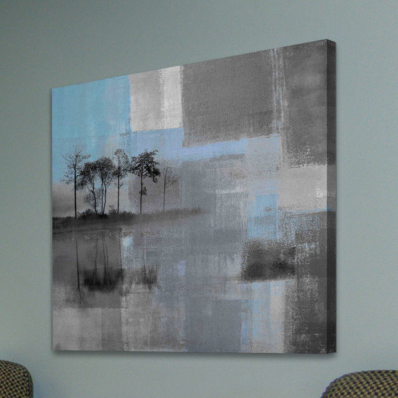 « blue horizon » par parvez taj,-impression sur toile tendue, H 40 po x l 40 po x P 1,5 po