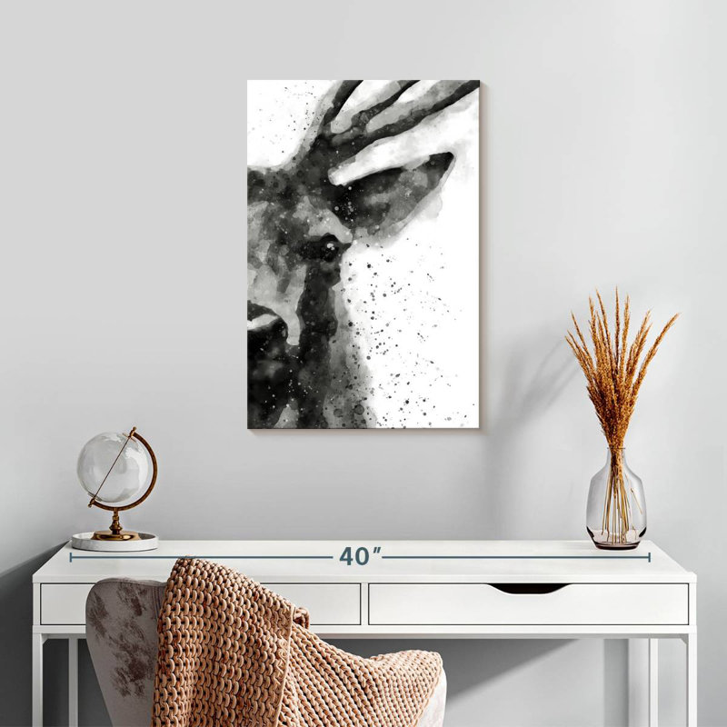 Brampt Deer At Attention, 24" H x 16" W
