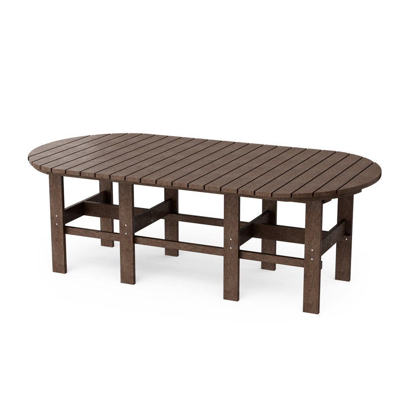 Table de salle à manger 44 po x 84 po Classic, Brun Tudor