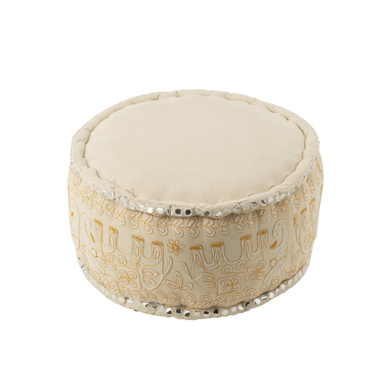 Spring / Summer 2024 54cm Wide Round Floral Pouffe Ottoman