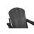 HDPE Folding Adirondack Chair With Dual Cup Holder - Composite Adirondack Chair With Wood Texture- Gray-39729503