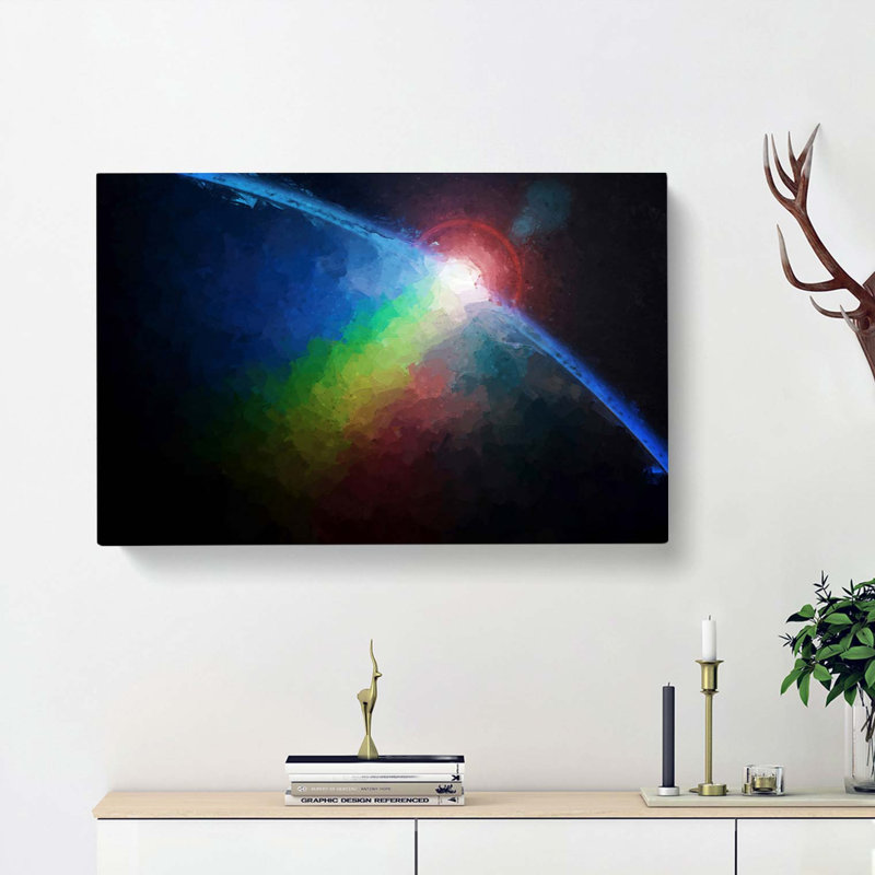 The Earths Atmosphere In Abstract - Wrapped Canvas, 60cm H x 91cm W x 3cm D
