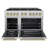 ZLINE Autograph Edition 48 in. 6.7 cu. ft. Select Double Oven Gas Range W/ 8 Burner Cooktop in Stainless Steel & Champagne Bronze Accents (HGRZ-48-CB)-105806809