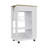 Kitchen Cart,  One Drawer, Two Open Shelves, Four Casters-1698113892