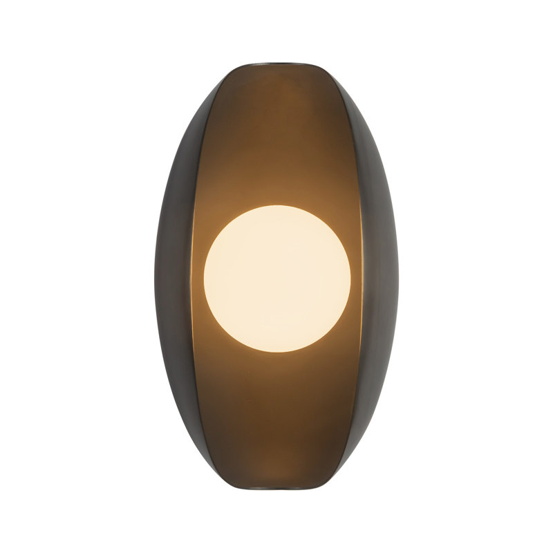 Cortez 5-in White dimmable LED Bathroom Vanity Light, Oil Rubbed Bronze