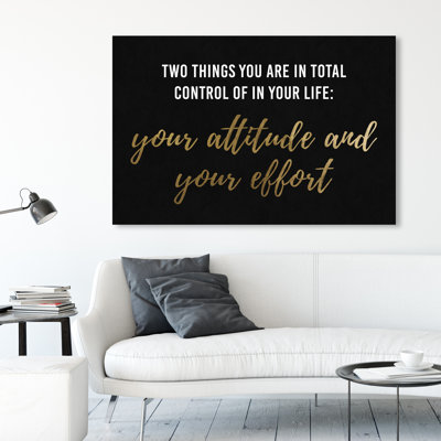 «Attitude and Effort», reproduction d'art sur toile