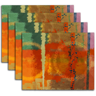 Napperon abstrait en polyester