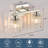 Modern Bathroom Vanity Light With Crystal Glass Shade, Wall Mounted Fixture For Mirror, E26 Base, Water-Resistant Design-1742804224-1742804237
