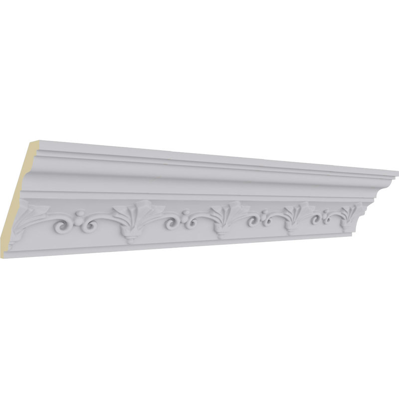 Roberts White Polyurethane Decorative Crown Moulding 94.5"
