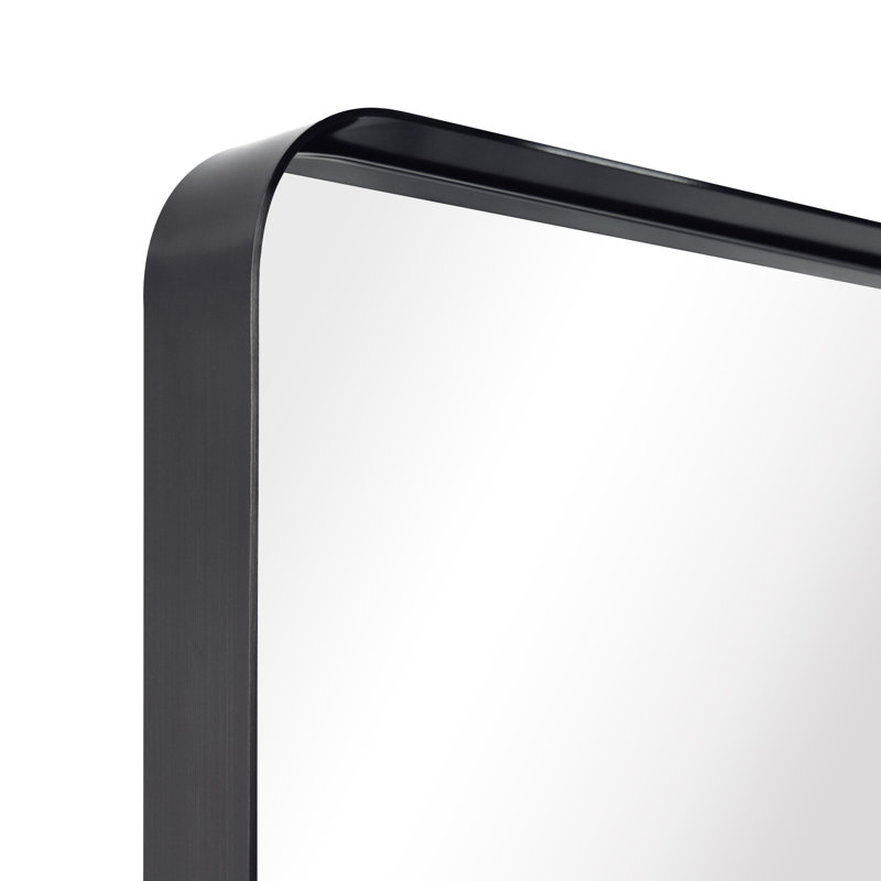 Keaton Mirror, 30" x 22, Brushed Black