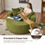 Chaise longue ronde rembourrée de 58,3 po-1725597737