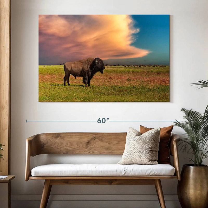 Bison Brampt Badlands, H 34 po x l 51 po