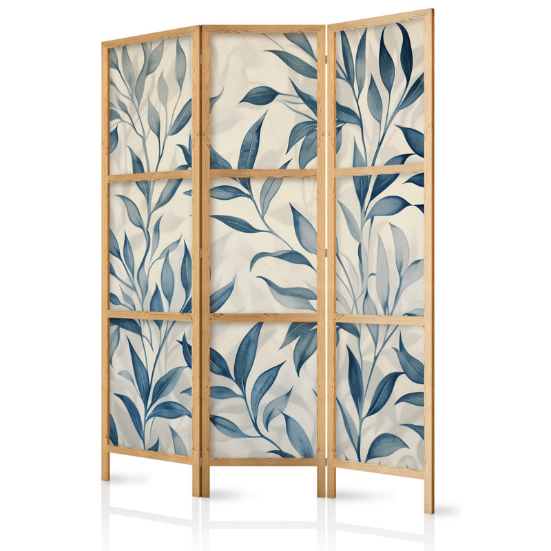 171cm H Solid Wood Folding Room Divider, 171cm H x 135cm W x 1.2cm D